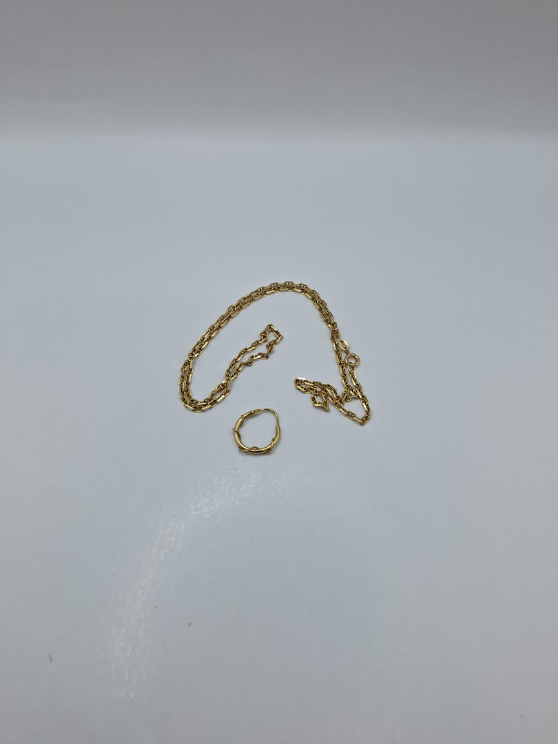 Collana e orecchino oro