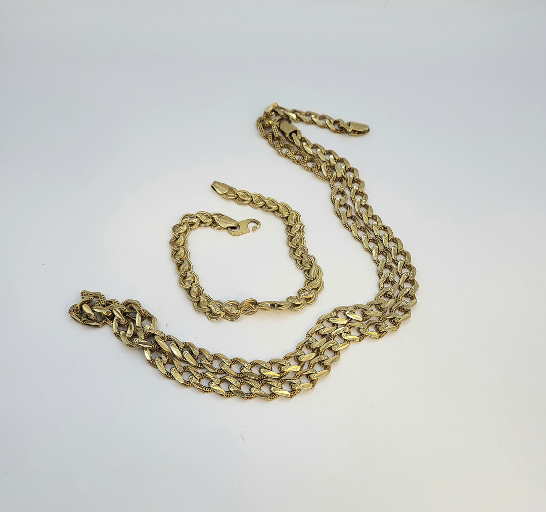 Collana bracciale oro