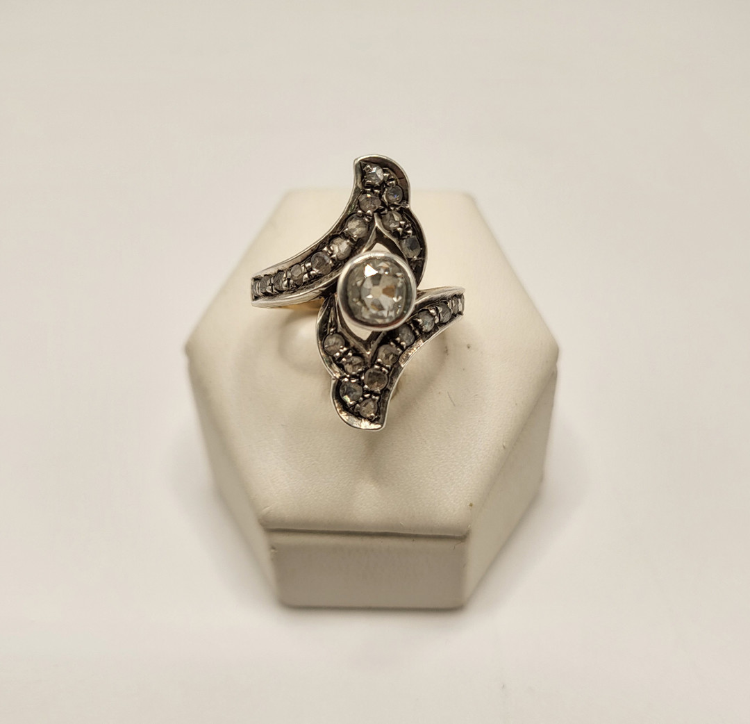 Anello oro diamanti