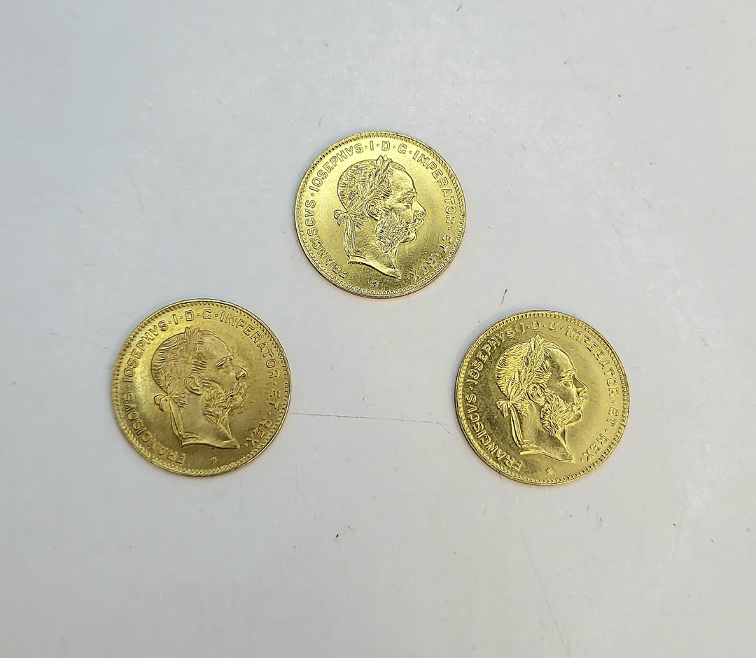 Tre monete oro 