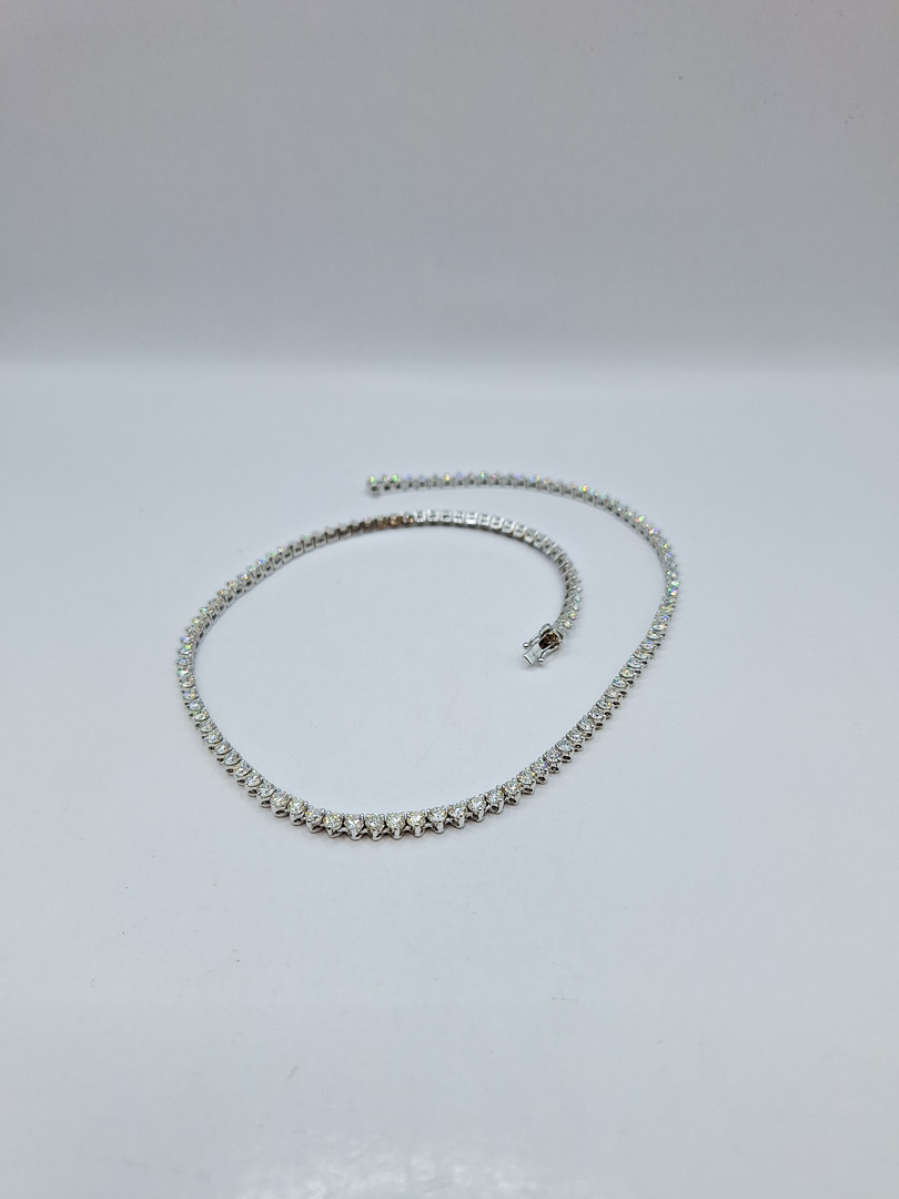 Collana oro diamantini