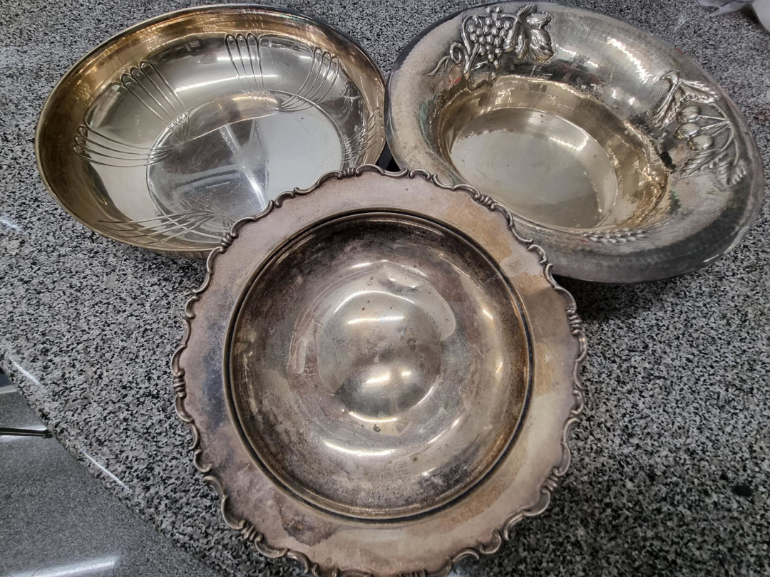 Vari oggetti argento