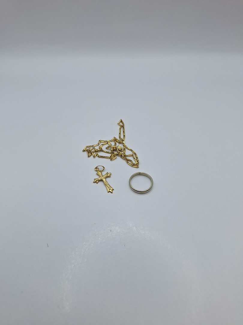 Collana anello ciondolo oro 